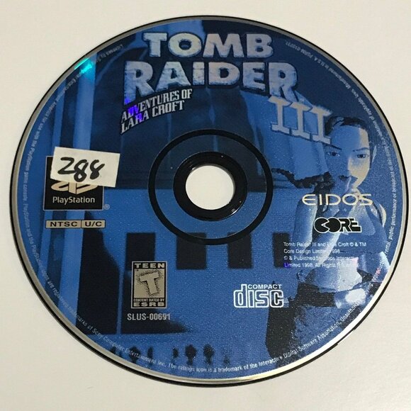 PS1 Tomb Raider 3 Adventures of Lara Croft PlayStation 1 - Picture 1 of 2